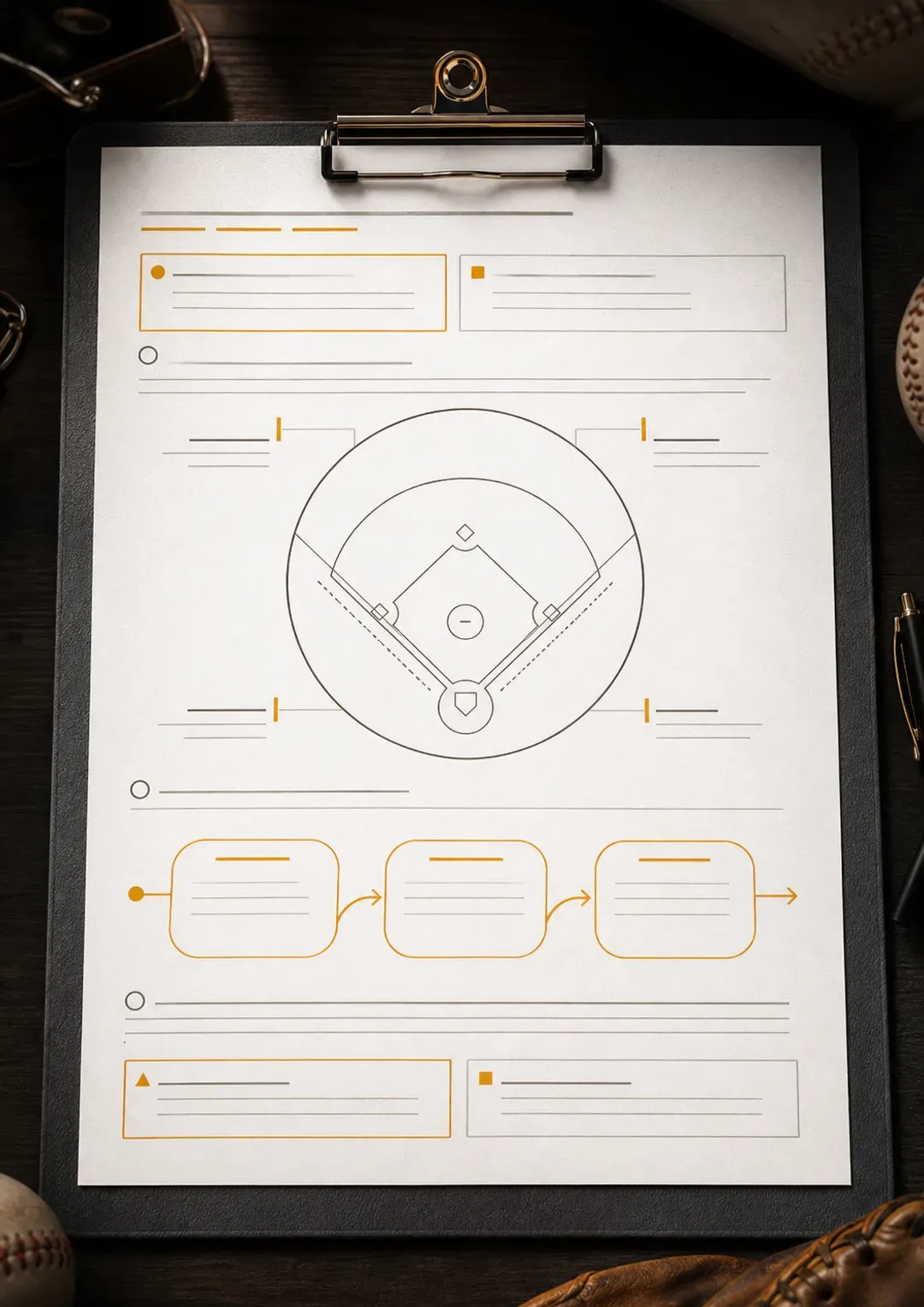 Page from the MasterPack Baseball Coach Pro